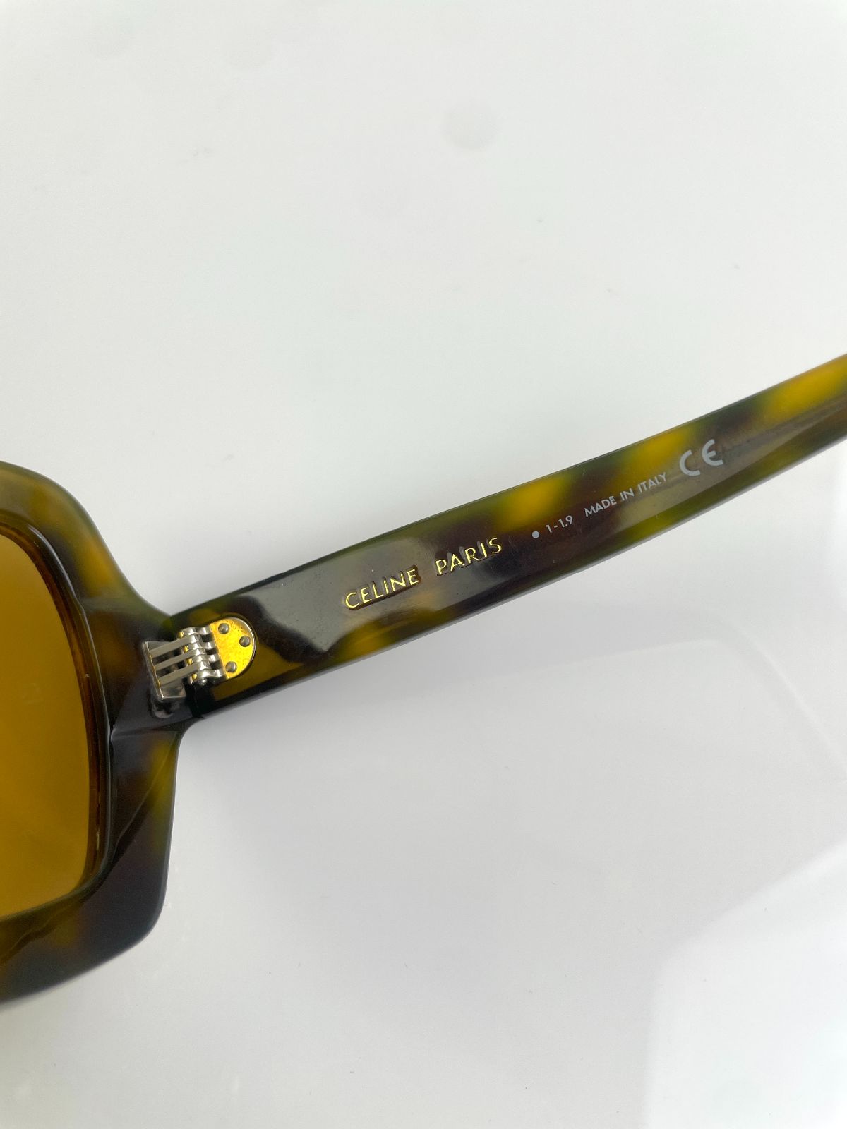 CELINE AMAZING CELINE OVERSIZED BUTTERFLY SUNGLASSES RHINESTONE EDGES - CUSTOM LENSES in BROWN HAVANA
